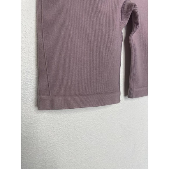 Everlane XS/S Seamless Bike Short Purple Rib Knit High Waist Gym Yoga NWT - Picture 5 of 11